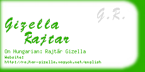 gizella rajtar business card