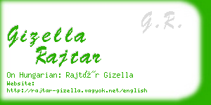 gizella rajtar business card